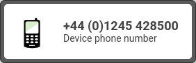 Phone number widget.